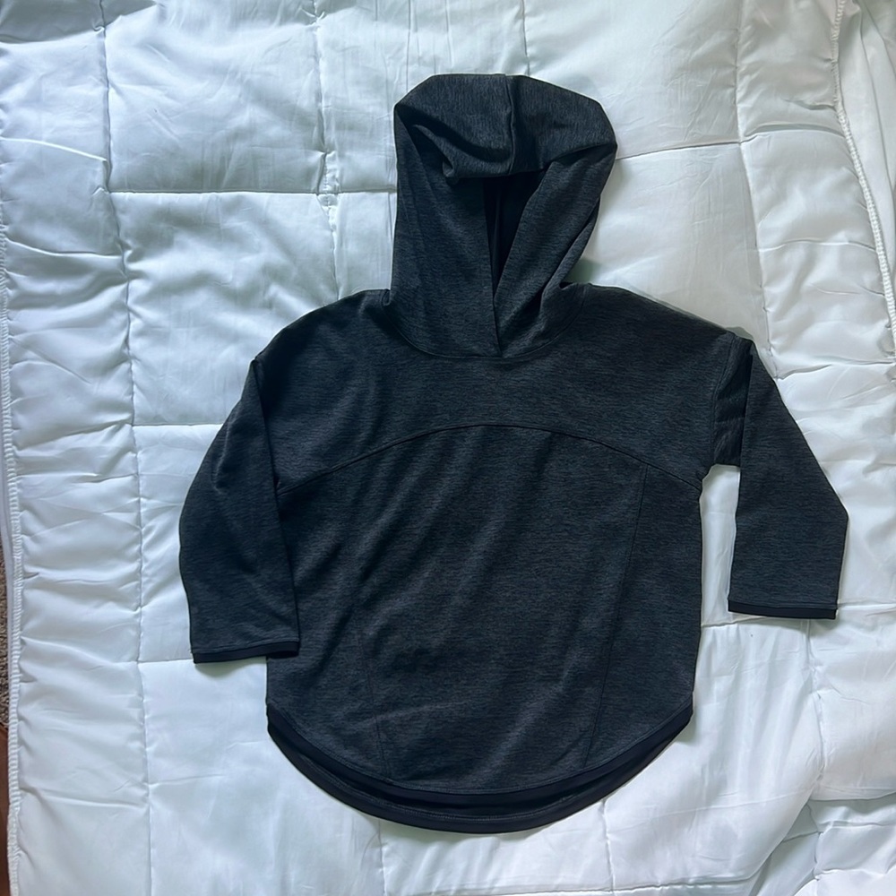 Zella girl’s grey/black activewear hoodie. Large.